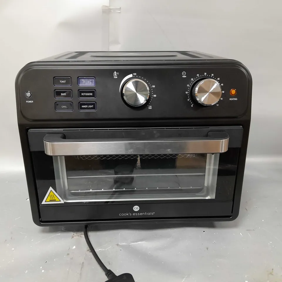 BOXED COOK'S ESSENTIAL 21-LITRE AIRFRYER OVEN IN BLACK