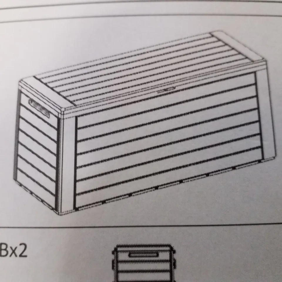 BOXED GARDEN STORAGE BOX