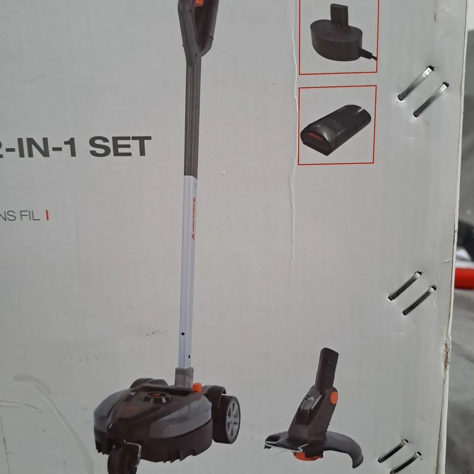 BOXED YARD FORCE IFLEX 12V MOWER & GRASS TRIMMER -COLLECTION ONLY