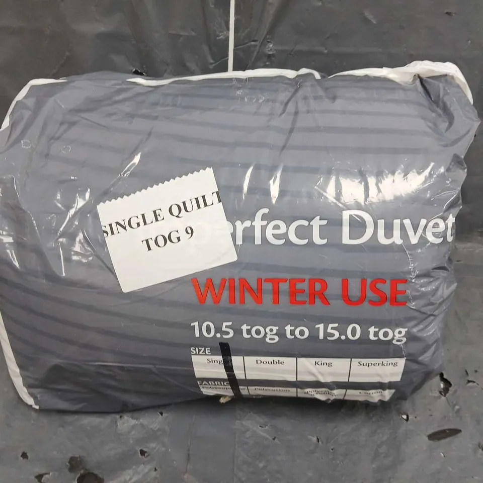 PERFECT DUVET SINGLE TOG 9 DUVET