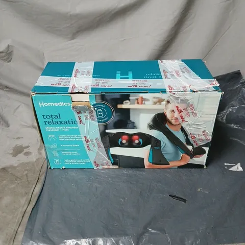 HOMEDICS SHIATSU NECK AND SHOULDER MASSAGER WITH HEAT BOXED