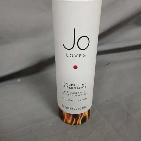 JO LOVES AMBER, LIME & BERGAMOT FRAGRANCE PAINTBRUSH GEL DUO 7ML X2