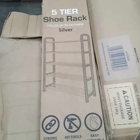 BOXED 5 TIER SHOE RACK