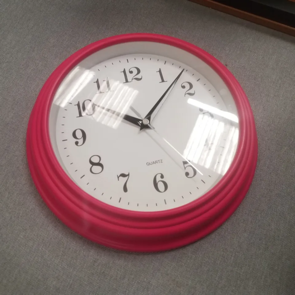PINK WALL CLOCK