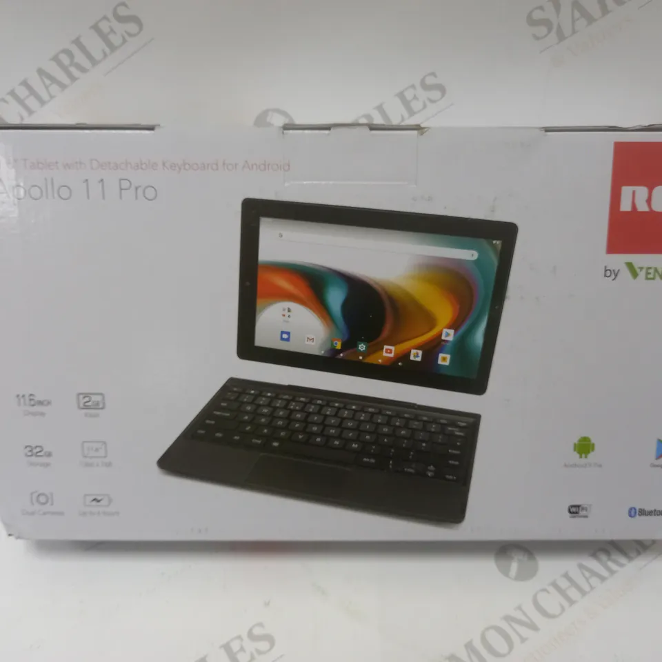 BRAND NEW BOXED VENTURER APOLLO 11 PRO 11.6” TABLET WITH DETACHABLE KEYBOARD- 32 GB, BLACK