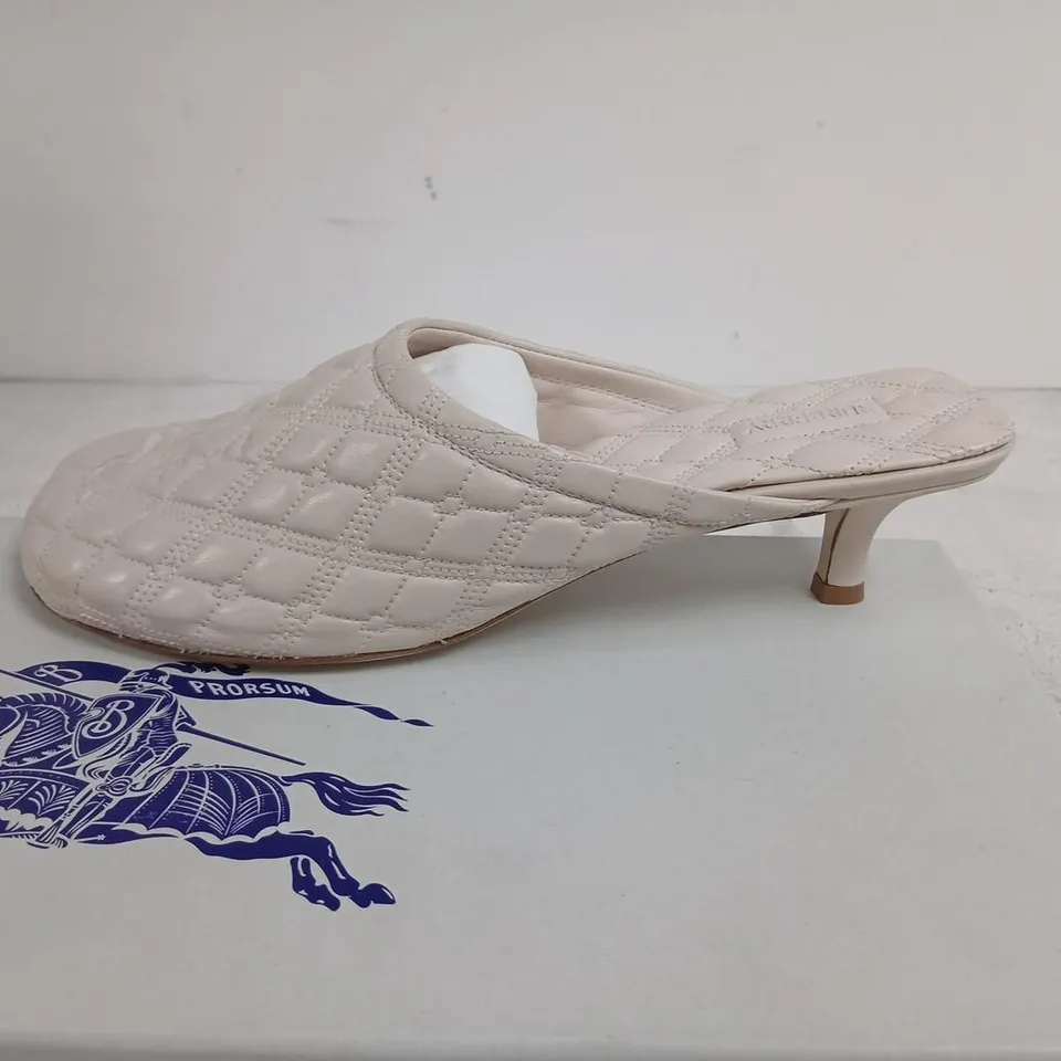 BURBERRY QUILTED LEATHER MULE - WOMEN'S, EU 40 (UK 7)