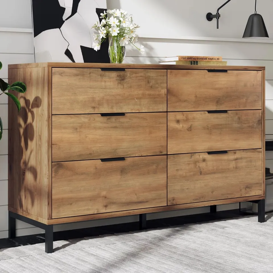BOXED ROMANA 6-DRAWER CHEST OF DRAWERS (2 BOXES)