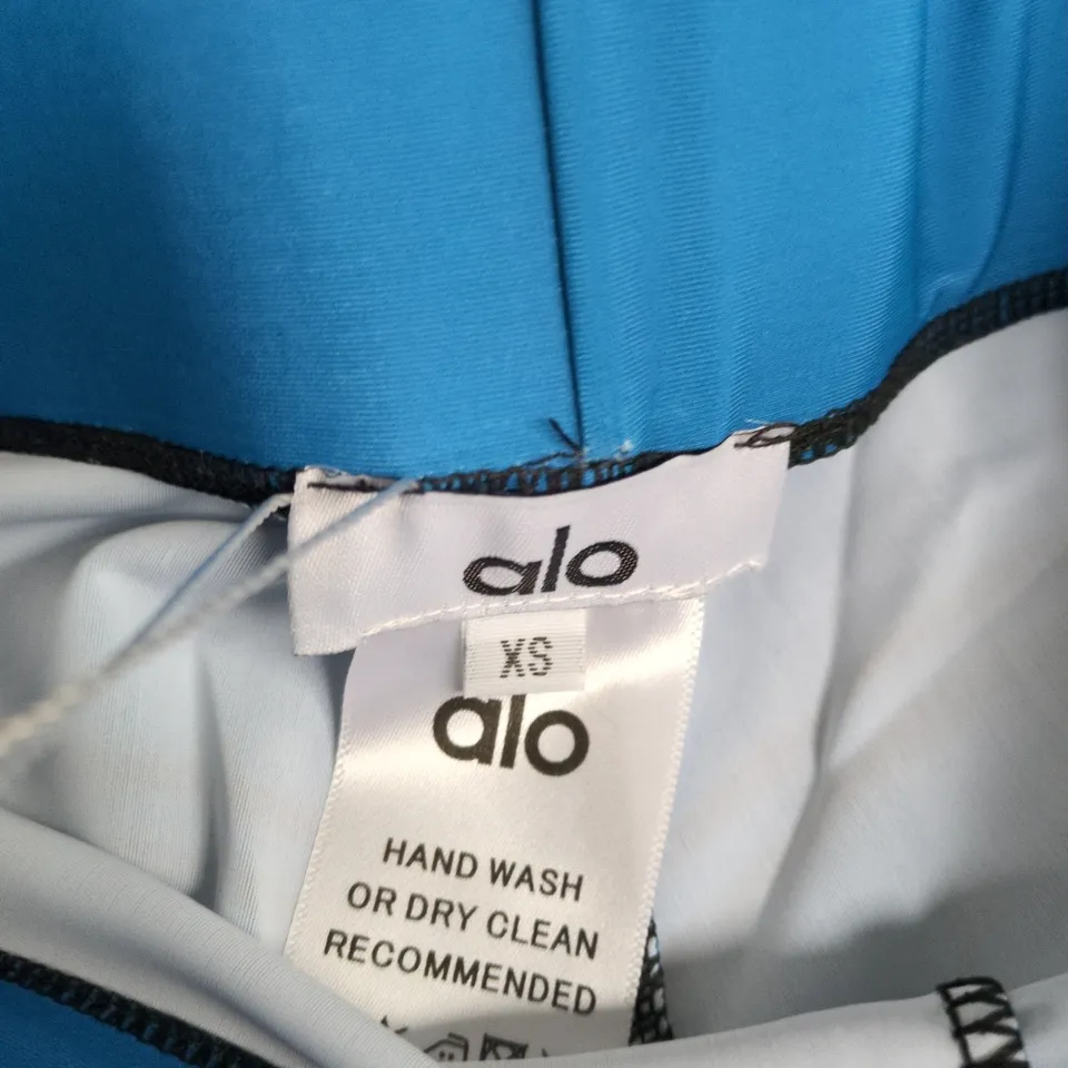 ALO YOGA WOMEN'S XS BLUE SPORT BRA & LEGGINGS SET