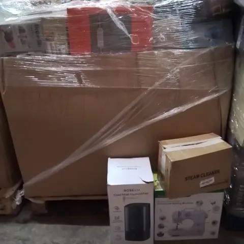 PALLET CONTAINING A LARGE QUANTITY OF ELECTRICAL PRODUCTS TO INCLUDE;DEHUMIDIFIER,SEWING MACHINE,STEAM CLEANER 