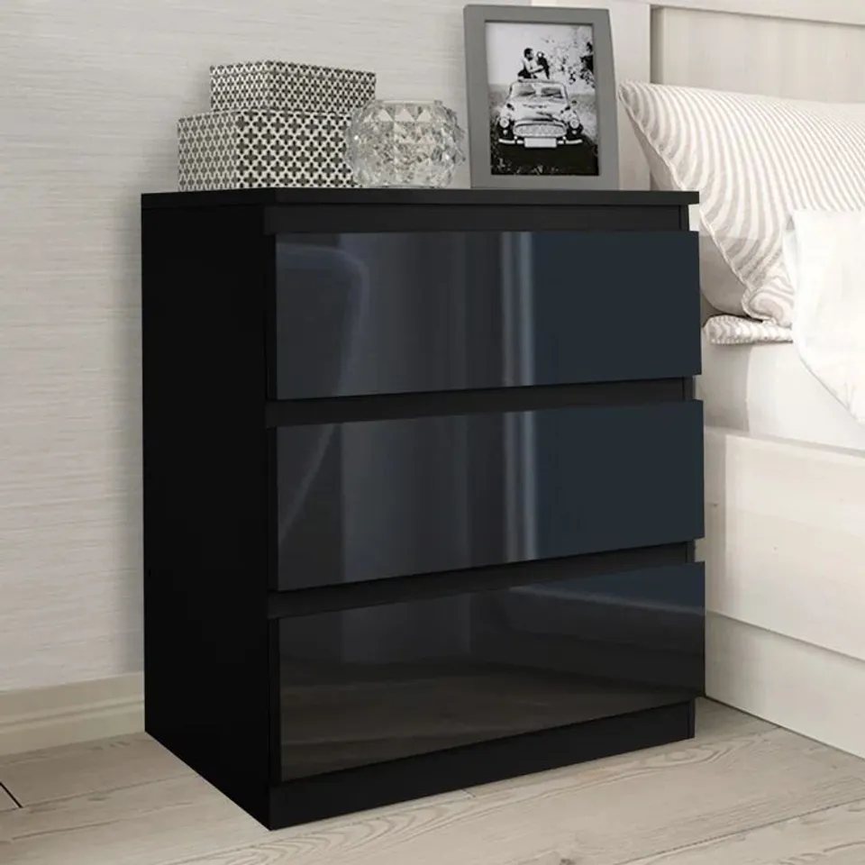 BOXED WUBIN 3-DRAWER CHEST OF DRAWERS (1 BOX)