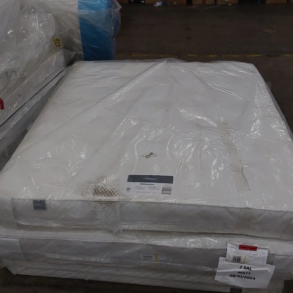 BAGGED DESIGNER SUPER KING SIZE 180CM SILENTNIGHT MIA 1000 POCKET ORTHO FIRM MATTRESS RRP £779