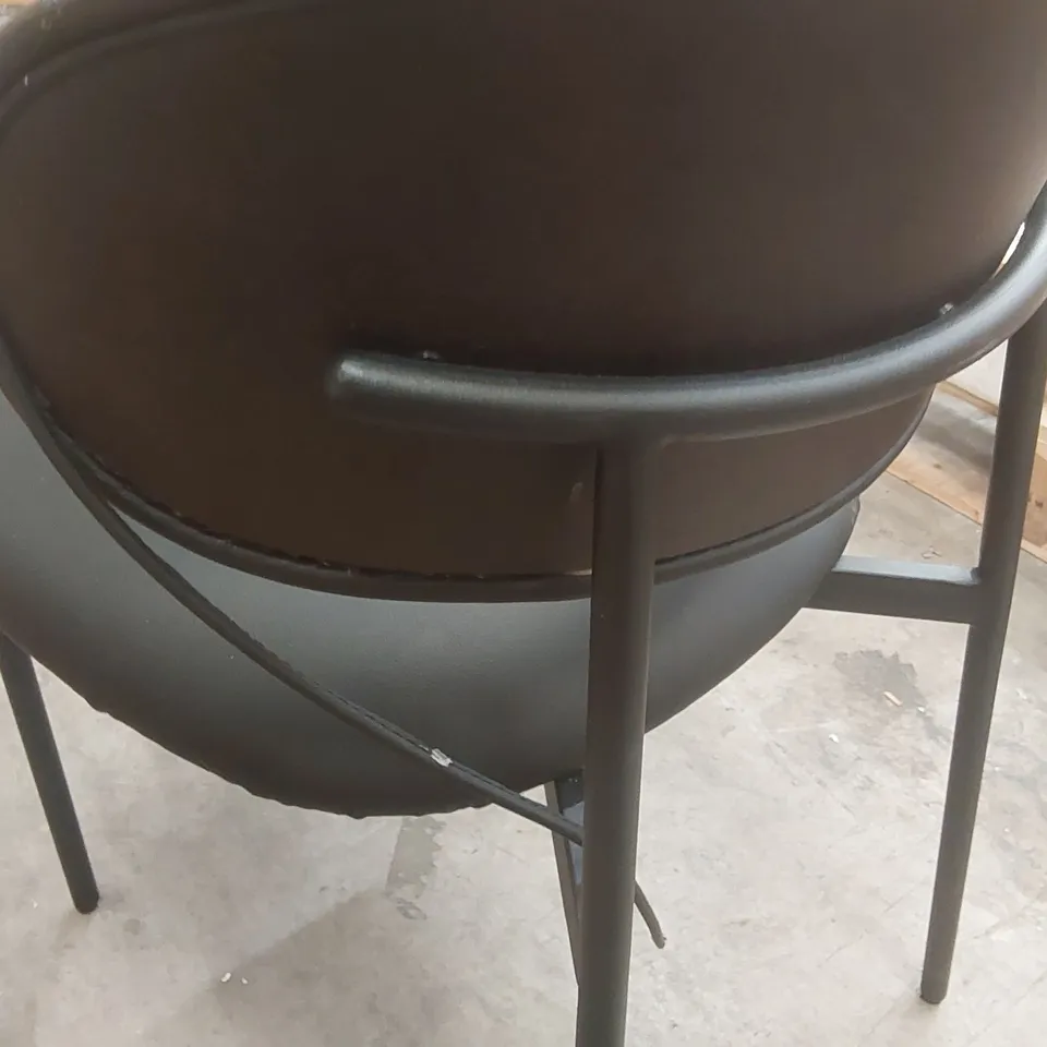 BOXED DANETTI FAUX LEATHER DINING CHAIR