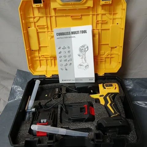 CORDLESS MULTI TOOL WITH MANUAL IN CARRY CASE BOXED