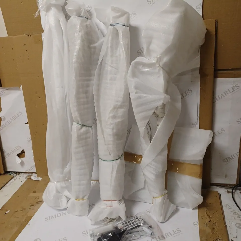 DESIGNER 7FT WHITE BIRCH TREE BRIGHT WHITE LED