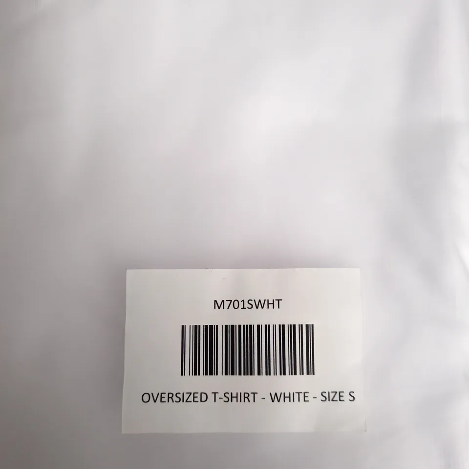 LEGEND OVERSIZED T‑SHIRT - WHITE - SIZE S