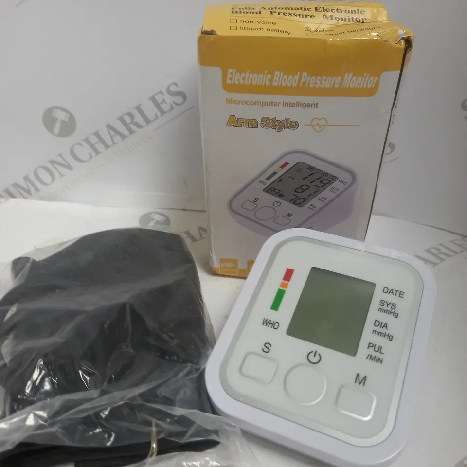 BOXED FULLY AUTOMATIC ELECTRONIC BLOOD PRESSURE MONITOR 