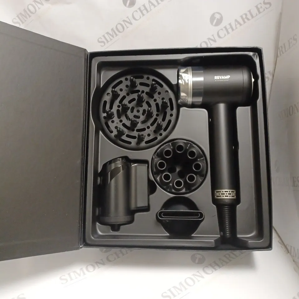 BOXED REVAMP ENIGMA PRO SERIES BRUSHLESS PROFESSIONAL 1600W HAIR DRYER