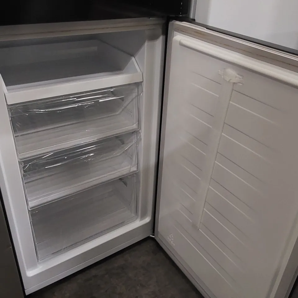 FRIDGEMASTER TALL STANDING FRIDGE FREEZER IN BLACK - MC55251DEB