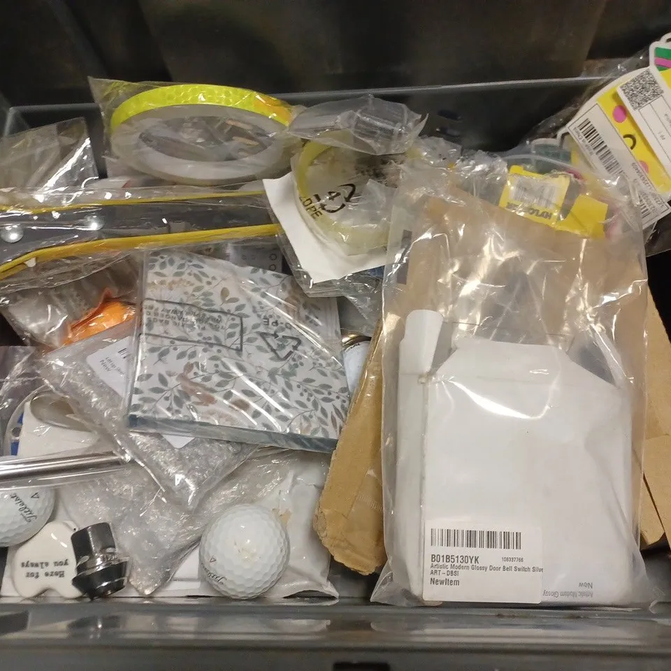 LOT OF ASSORTED HOUSEHOLD ITEMS TO INCLUDE PASSPORT COVER, DOG WHISTLES AND BIN LINERS
