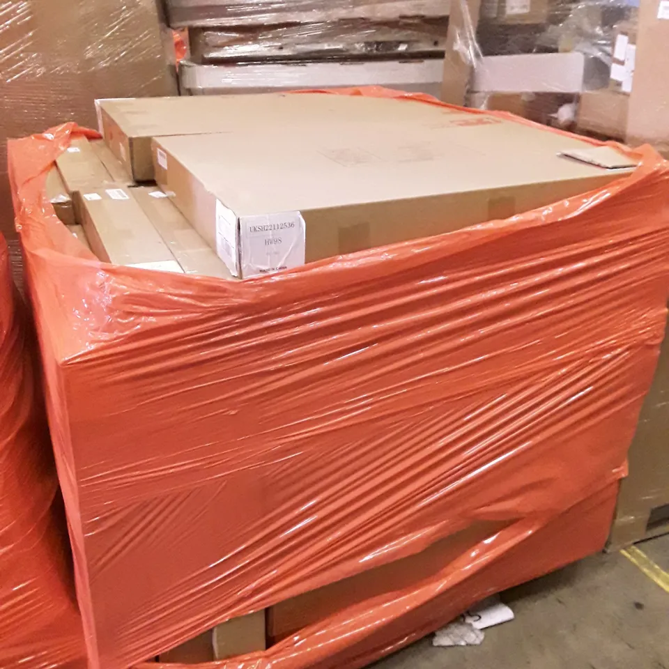 PALLET OF APPROXIMATELY 26 BOXES BATHROOM CABINETS