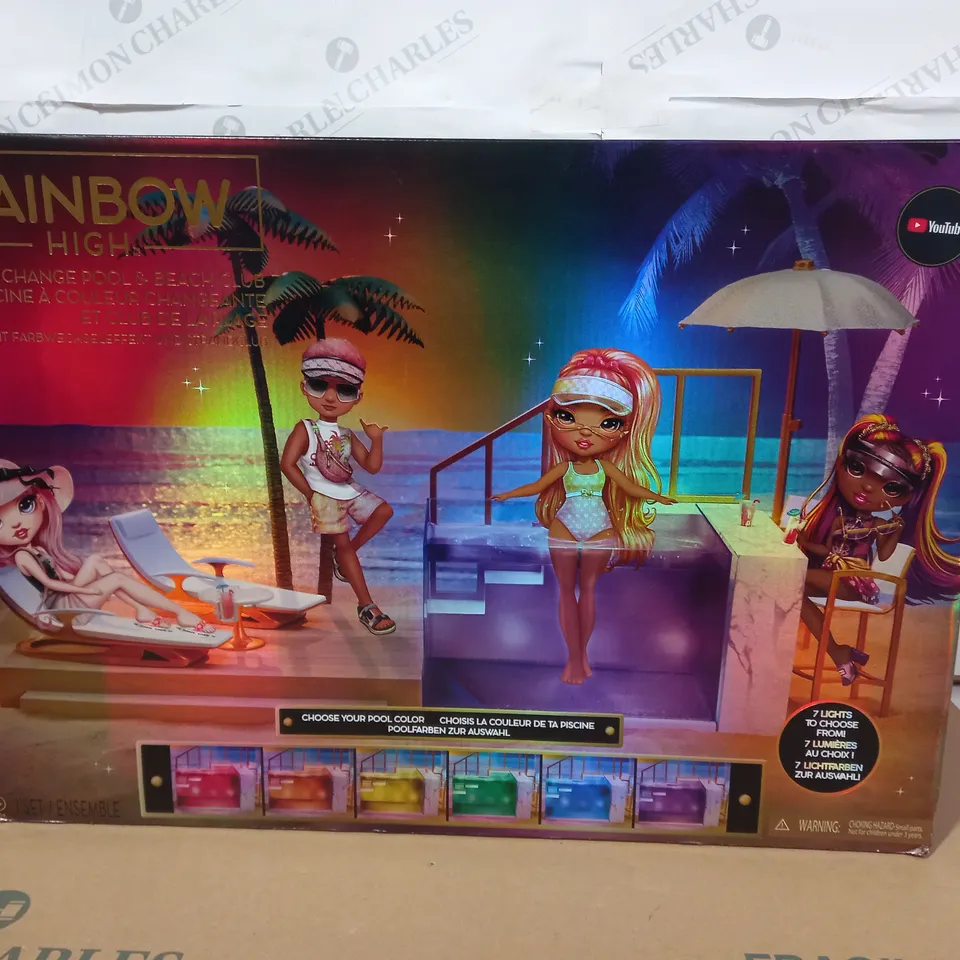 RAINBOW HIGH COLOUR CHANGE POOL & BEACH RRP £76.99