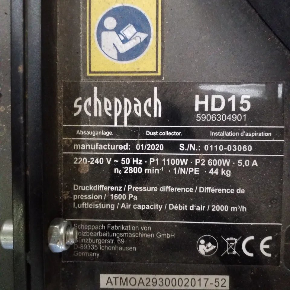SCHEPPACH HD 15 DUST EXTRACTOR