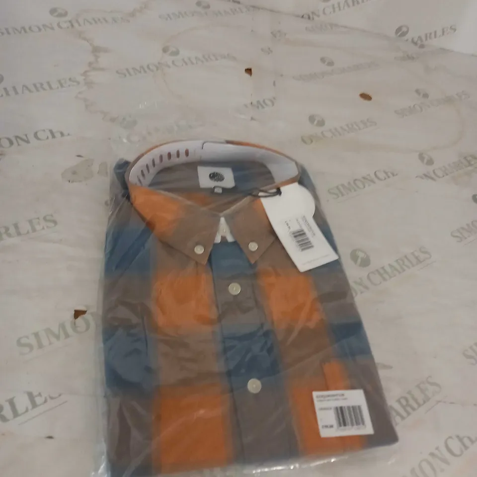 PRETTY GREEN STRATHAM CHECK SHIRT SIZE L 