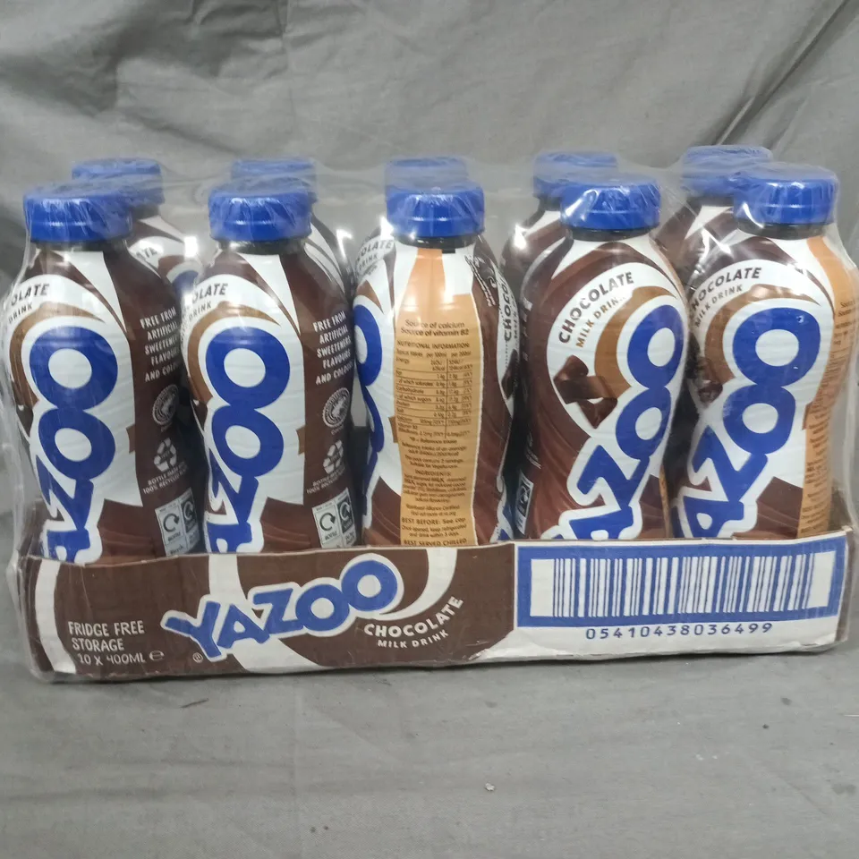 YAZOO CHOCOLATE MILK DRINK - 10 X 400ML