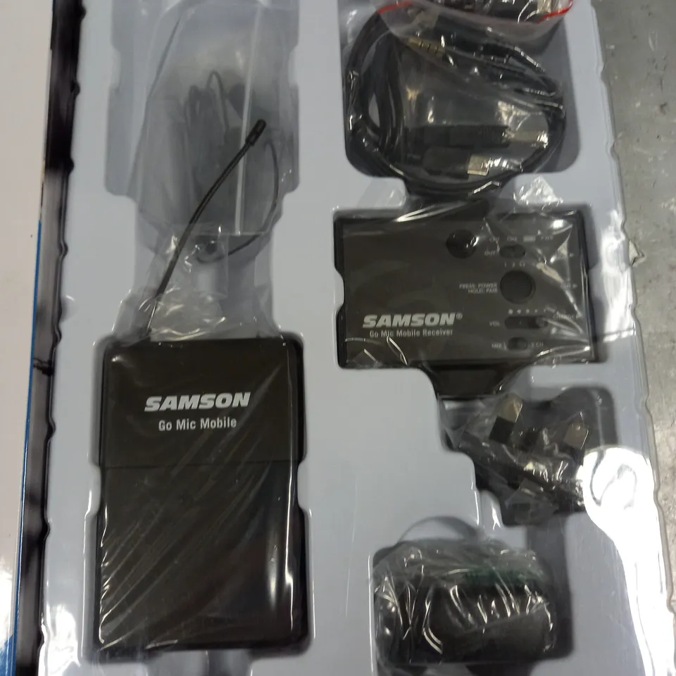 BOXED SAMSON GO MIC MOBILE PRO LAVALIER WIRELESS SYSTEM FOR MOBILE VIDEO