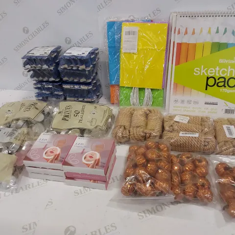 24 BRAND NEW ITEMS TO INCLUDE: 3 PACKS OF 50 TEALIGHTS, 3 PACKS OF PUMPKIN DECORATIONS, 6 LED COMPACT MIRRORS