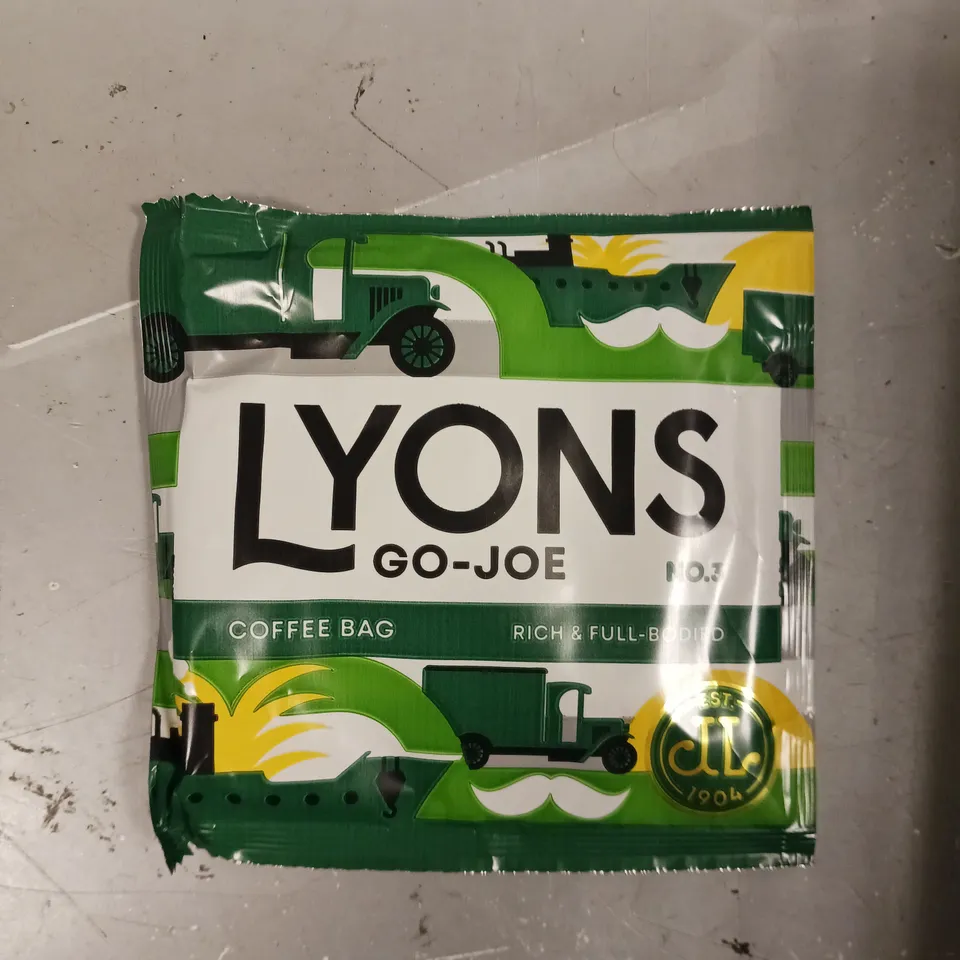 LARGE ASSORTMENT OF SEALED LYONS GO-JOE COFFEE BAGS 