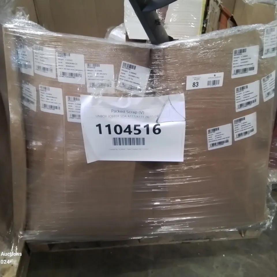 PALLET OF APPROXIMATELY 15 UNPROCESSED RAW RETURN HOUSEHOLD AND ELECTRICAL GOODS TO INCLUDE;