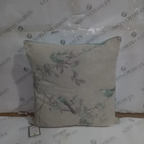 DUNELM EMBROIDERED CUSHION BEAUTIFUL BIRDS