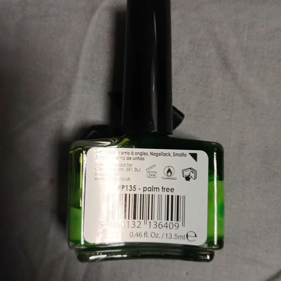BOX OF APPROXIMATELY 160 CIATE PAINT POTS NAIL POLISH – PALM TREE (GREEN)-13.5ML