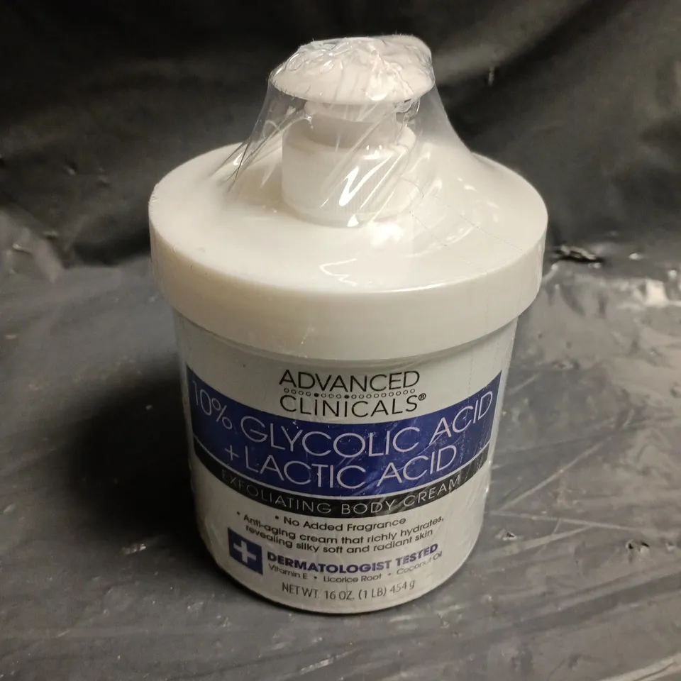 ADVANCED CLINICALS EXFOLIATING BODY CREAM - 454G