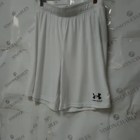 MEN'S UNDER ARMOUR SHORTS WHITE SIZE MEDIUM