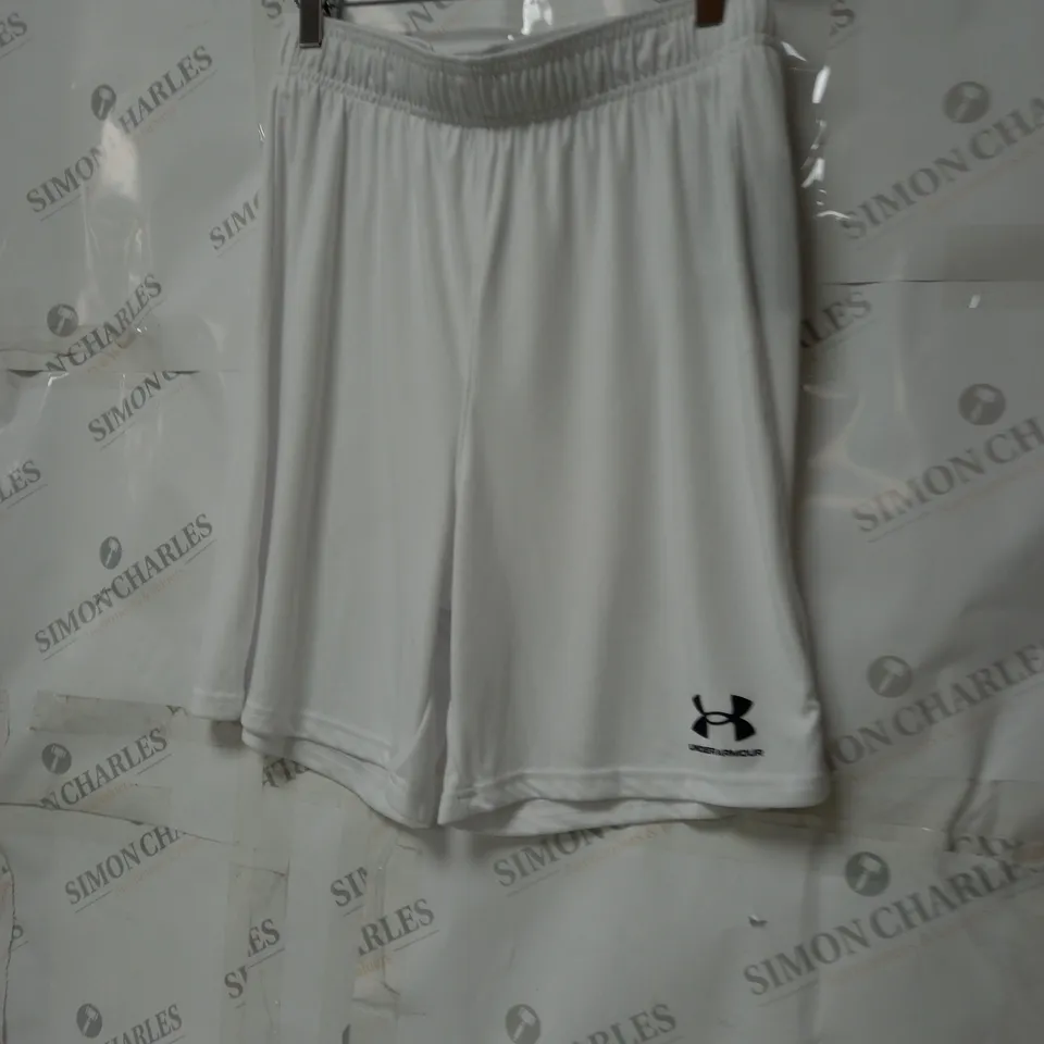 MEN'S UNDER ARMOUR SHORTS WHITE SIZE MEDIUM 