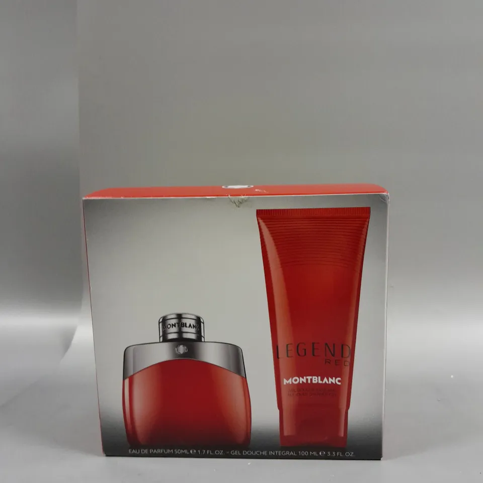BOXED MONTBLANC LEGEND RED EAU DE PARFUM 50ML GIFT SET RRP £54