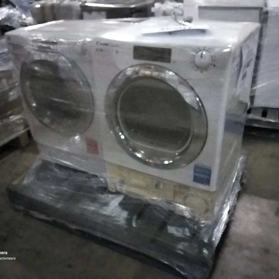 HOOVER BUILT-IN WASHER DRYER 9KG WHITE AND CANDY SMART PRO 10KG CONDENSER TUMBLE DRYER WHITE