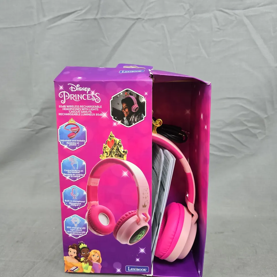 DISNEY PRINCESS LIGHT UP 3D BLUETOOTH HEADPHONES