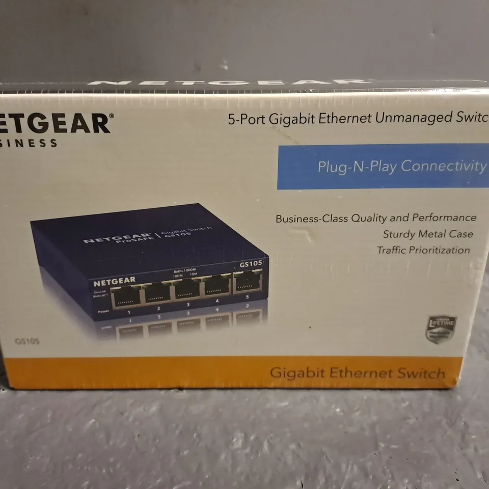 SEALED NETGEAR 5-PORT GIGABIT ETHERNET UNMANAGED SWITCH