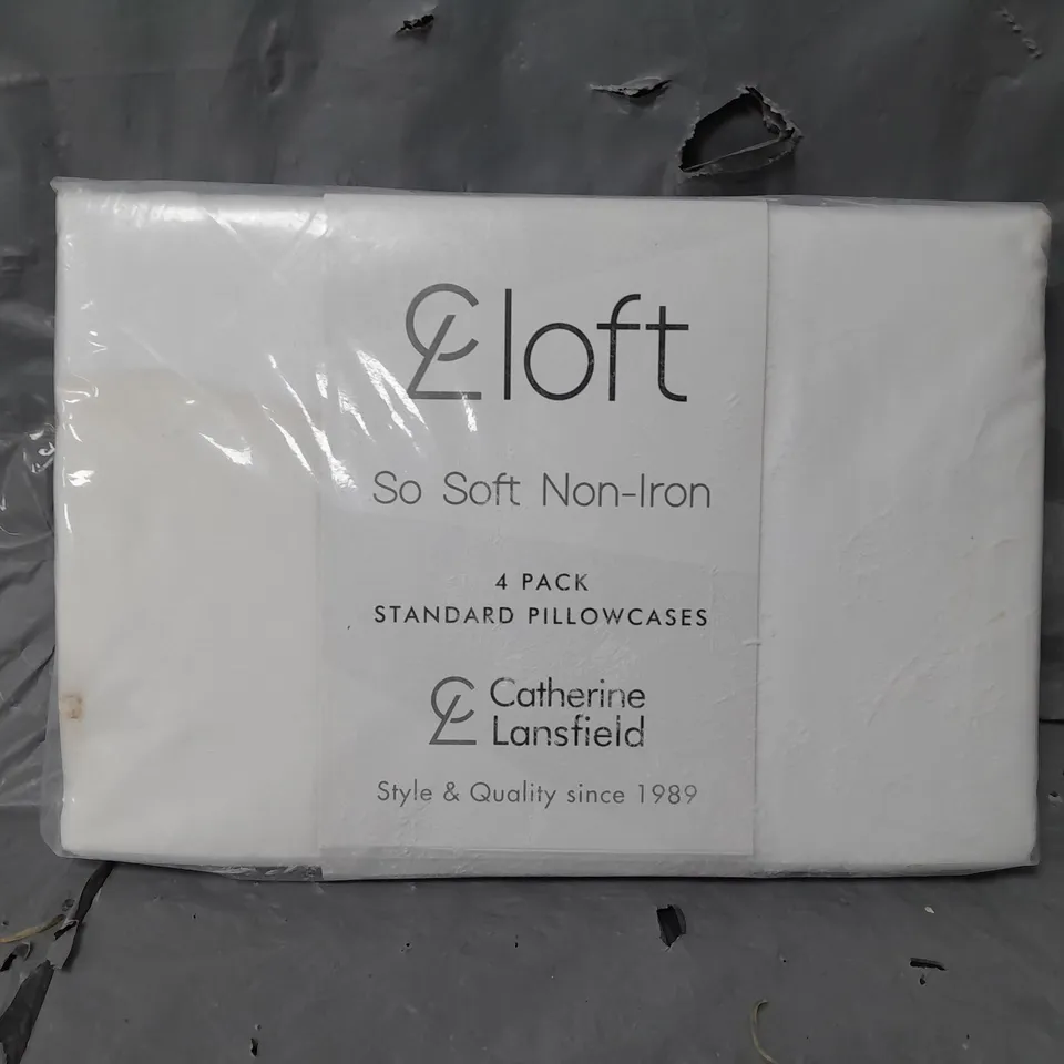 SEALED LOFT STANDARD PILLOWCASES 4 PACK