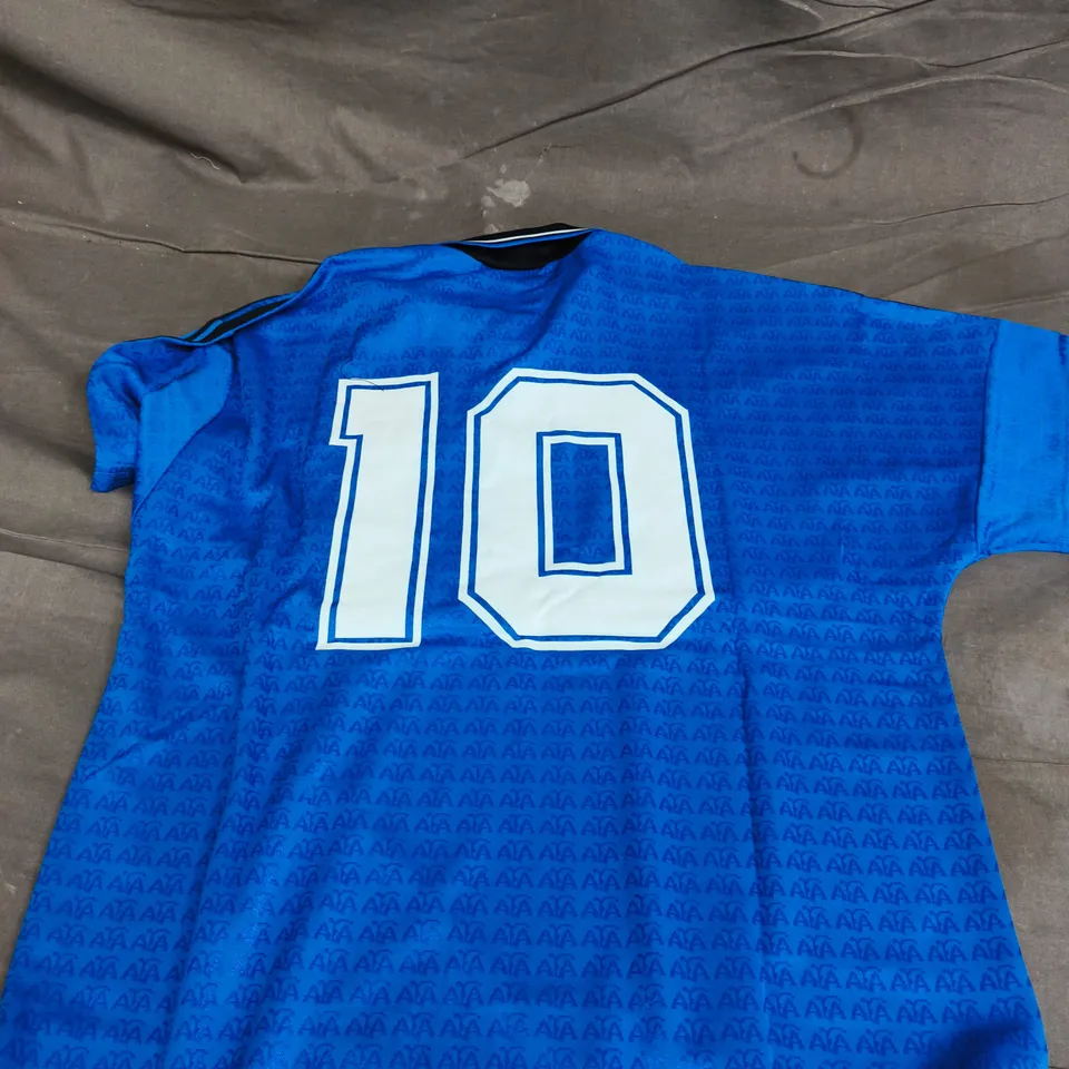 ARGENTINA NATIONAL TEAM FOOTBALL SHIRT – ADIDAS – AFA CREST – BLUE – UK M – NO. 10