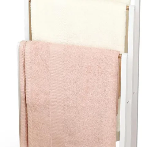 BOXED FROPPI BAMBOO TOWEL HOLDER - WHITE (1 BOX)