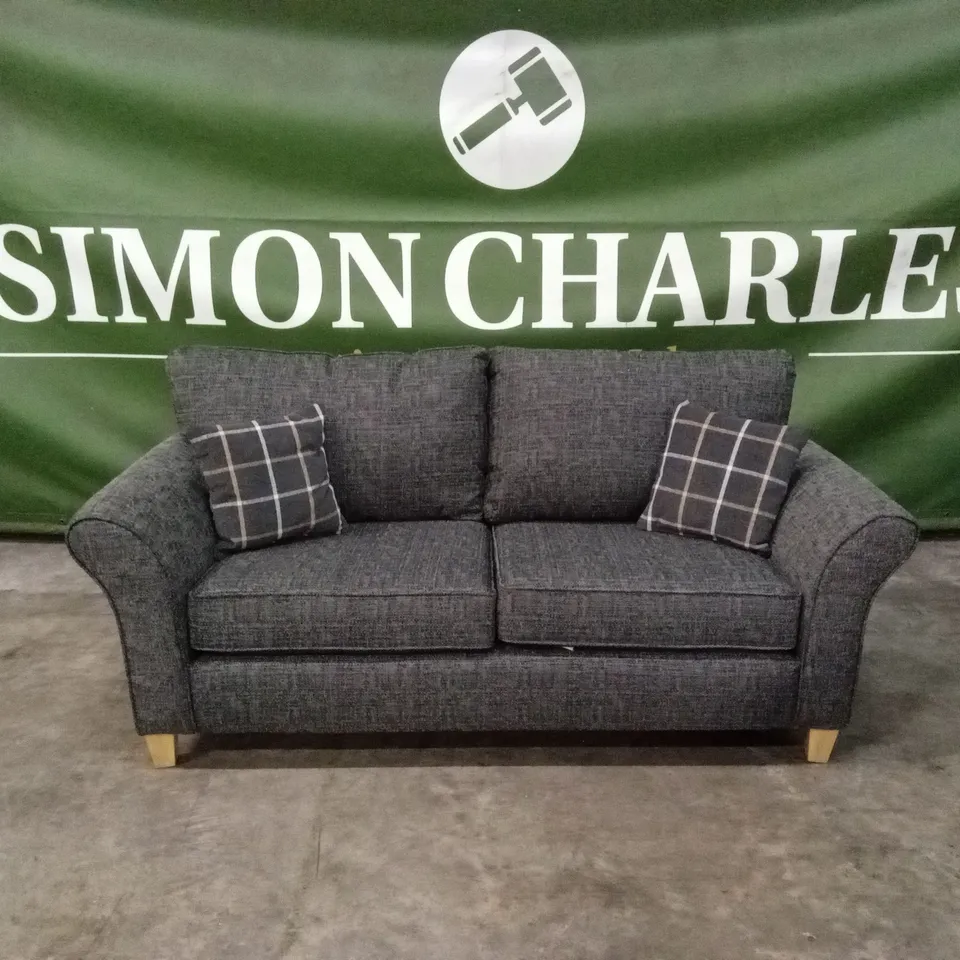 ALSOP 3 SEATER FABRIC SOFA - CHARCOAL RRP £799