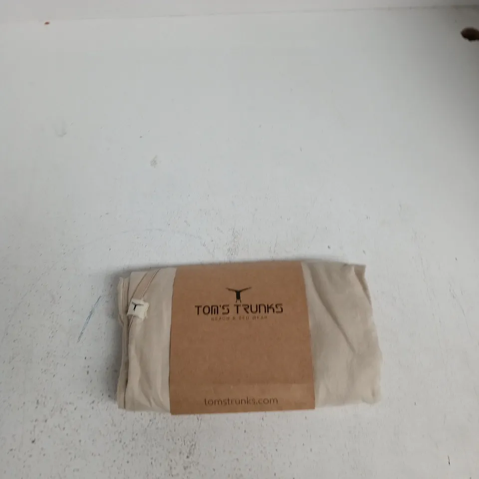 TOM'S TRUNKS FLIPIN' LINEN TROUSER – XL – SAND & WHITE