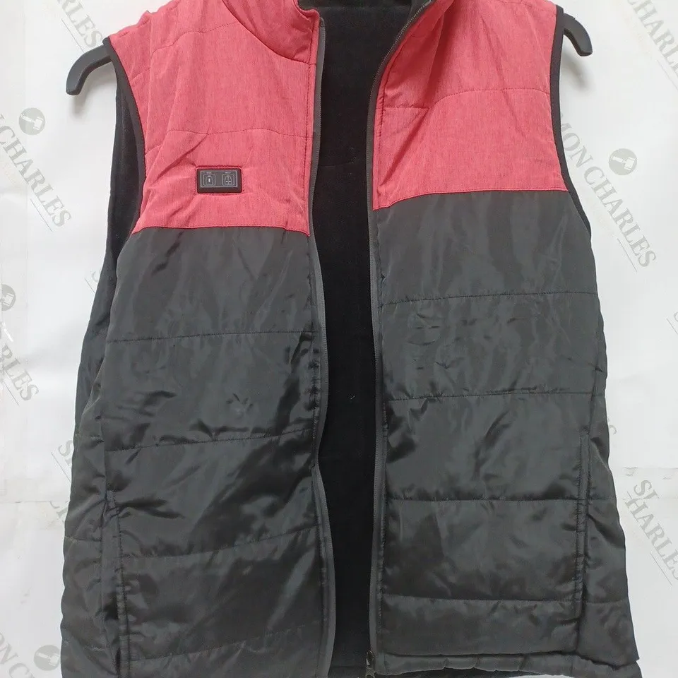 TONFARB HEATED VEST IN BLACK/PINK - MEDIUM