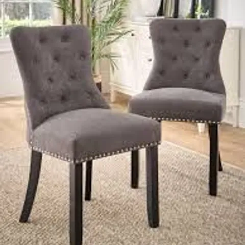 BOXED WARWICK VELVET BAR STOOL PAIR