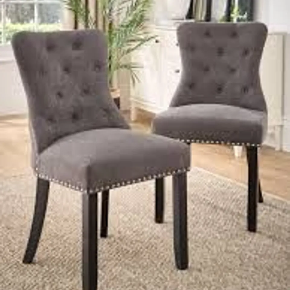 BOXED WARWICK VELVET BAR STOOL PAIR