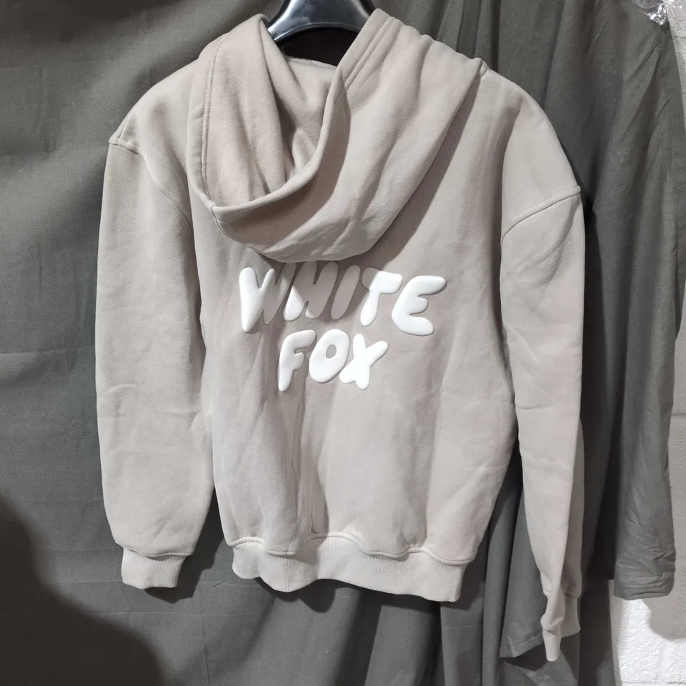 WHITE FOX HOODIE – BEIGE XS